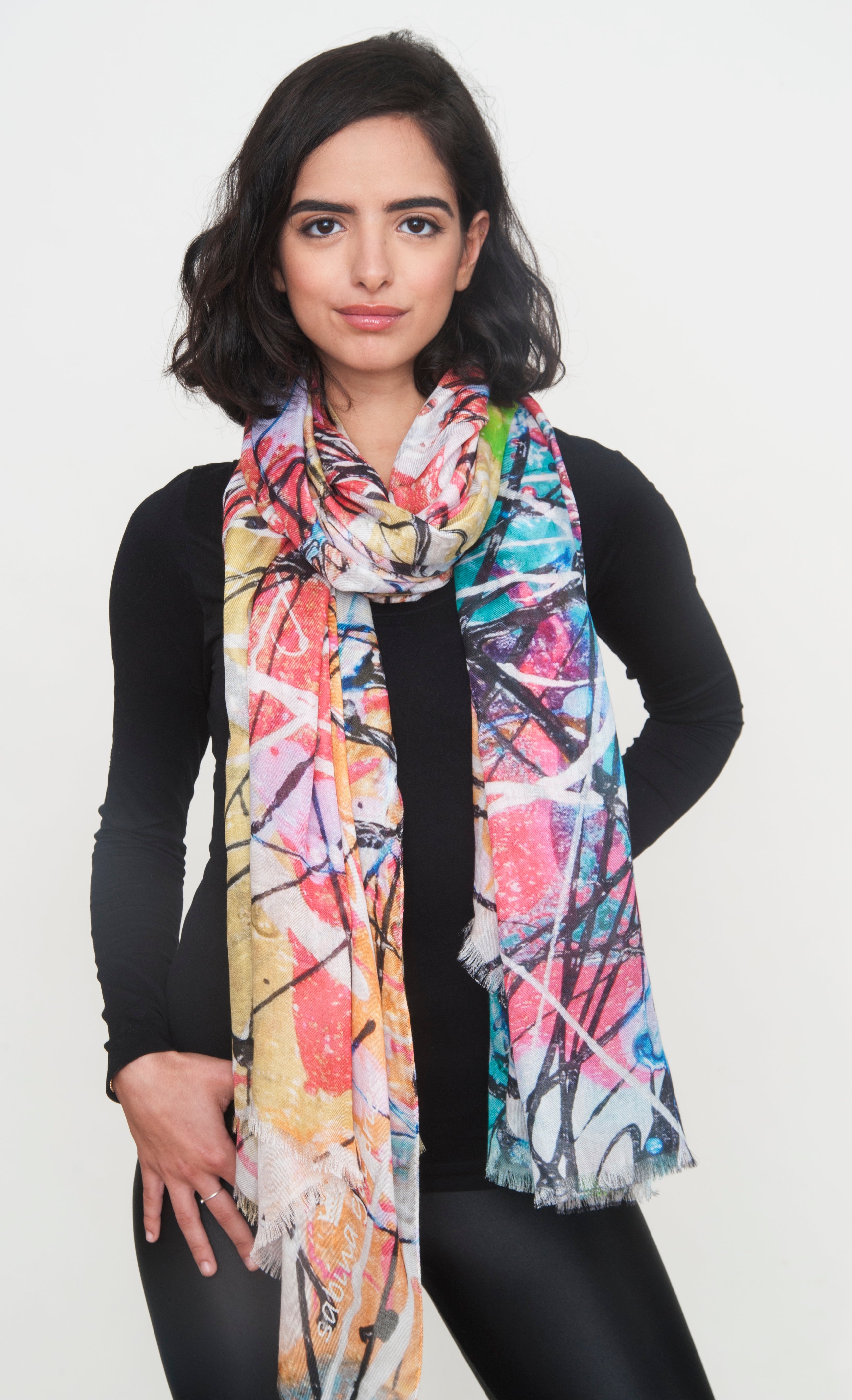 "Why so pink hue?" Long Shawl - SMHDGalleries