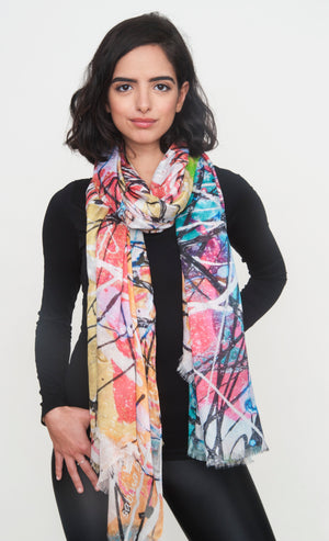 "Why so pink hue?" Long Shawl - SMHDGalleries