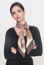 "Stop hunting me" Silk Foulard Scarf - SMHDGalleries