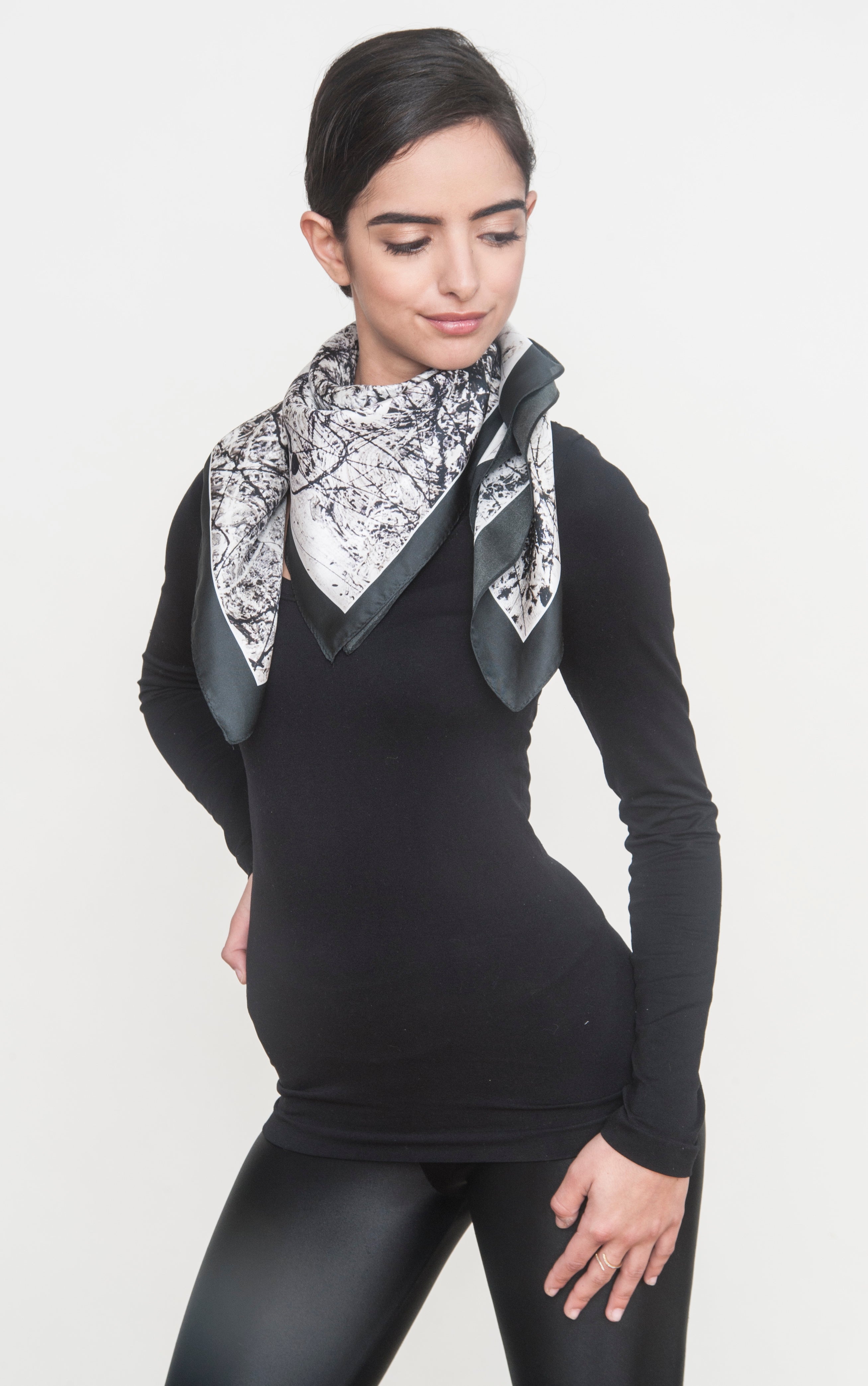 "Shield" Silk Foulard Scarf - SMHDGalleries