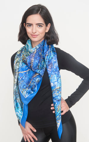 "Black Swan" Silk Stole Scarf - SMHDGalleries