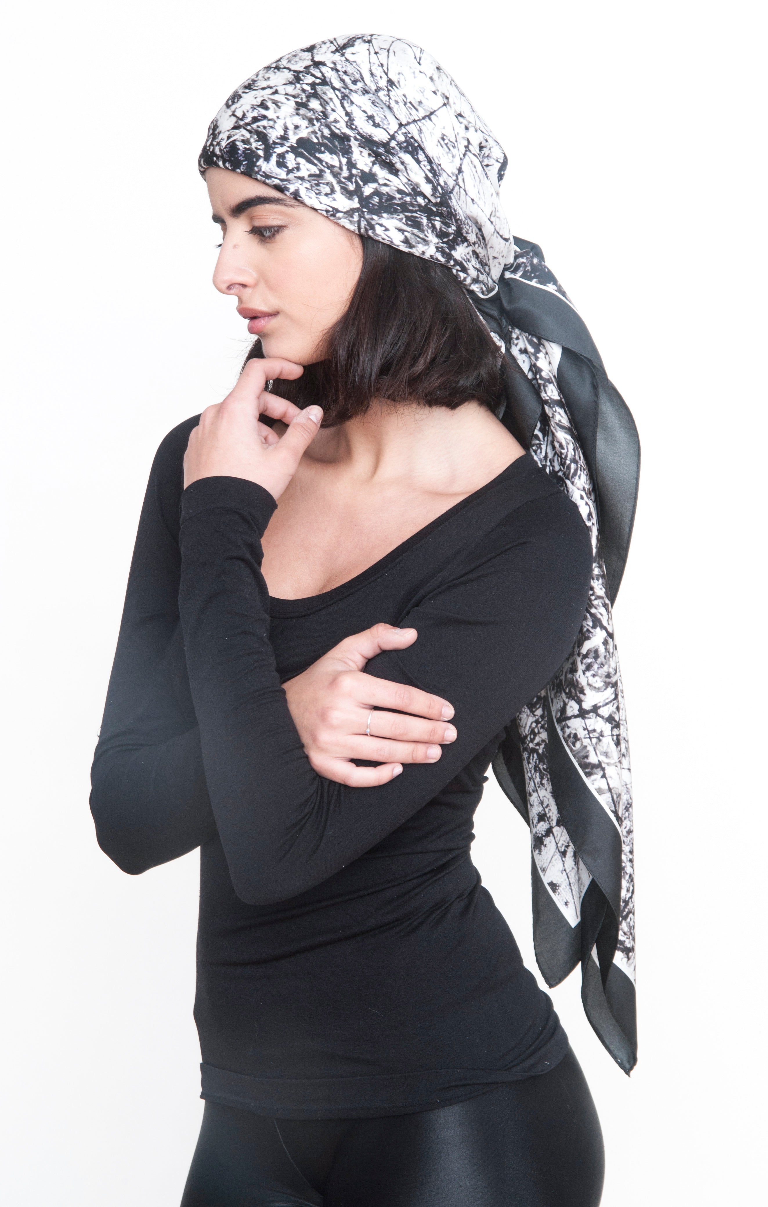 "Shield" Silk Stole Scarf - SMHDGalleries