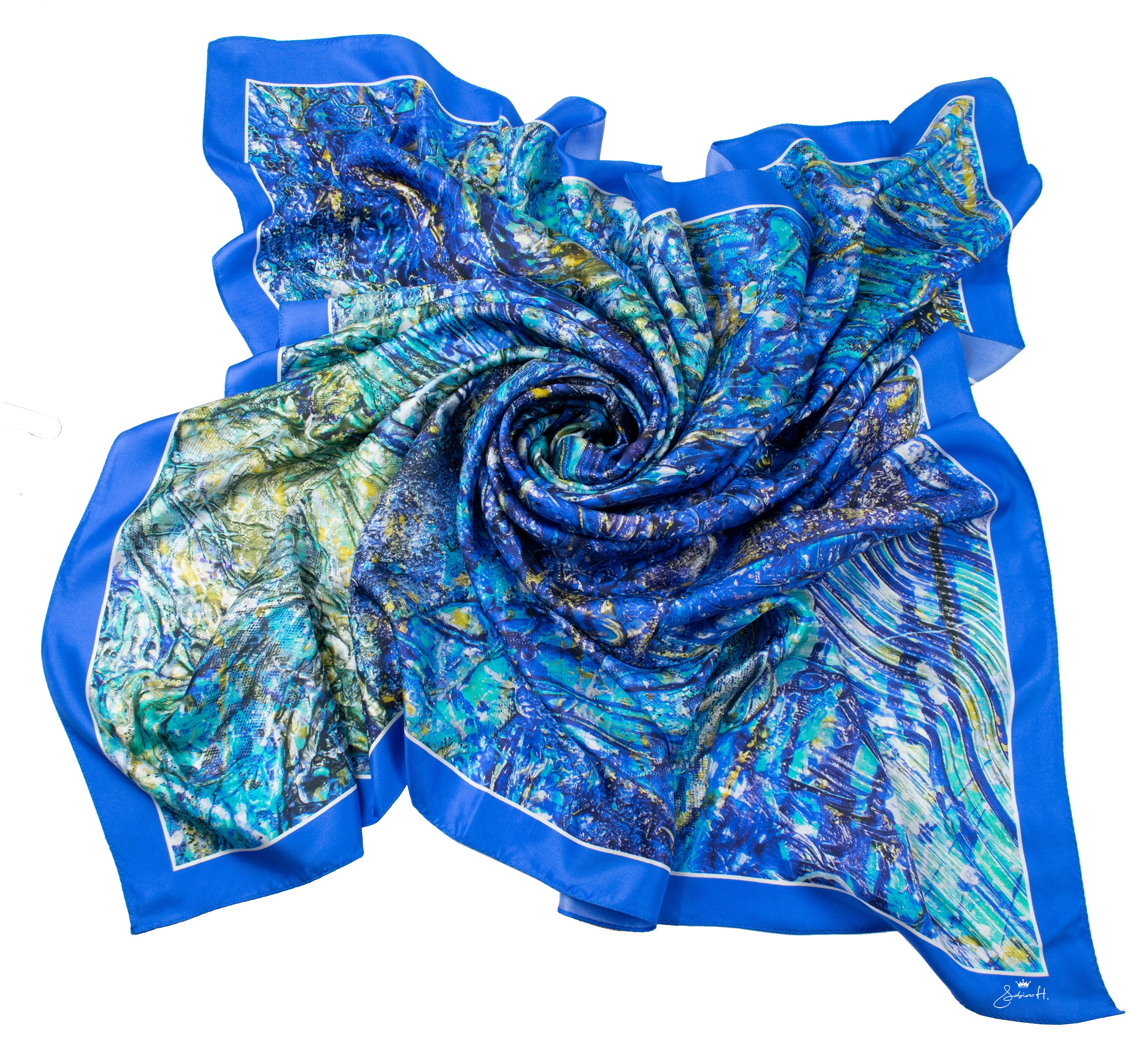 "Black Swan" Silk Stole Scarf - SMHDGalleries