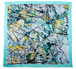 "Aquarius" Silk Foulard Scarf - SMHDGalleries