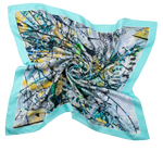 "Aquarius" Silk Foulard Scarf - SMHDGalleries