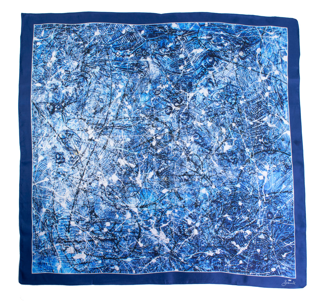 "Walls have eyes" Silk Foulard Scarf - SMHDGalleries